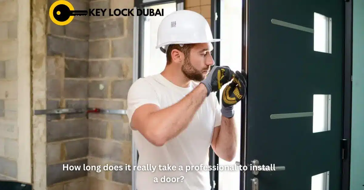 How much time a professional take for door installation?